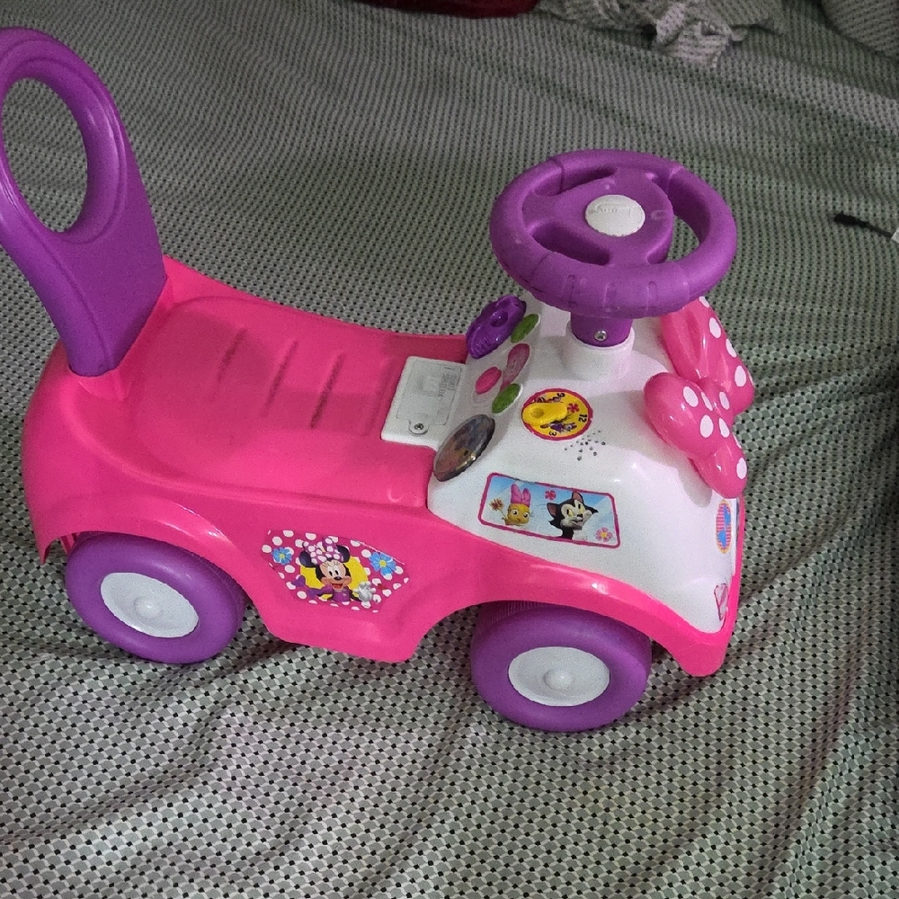 Disney Pink and Purple Ride-On Car